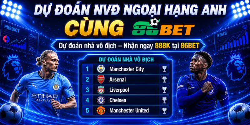 Tham gia dự đoán nhà vô địch Ngoại Hạng Anh, rinh ngay quà khủng