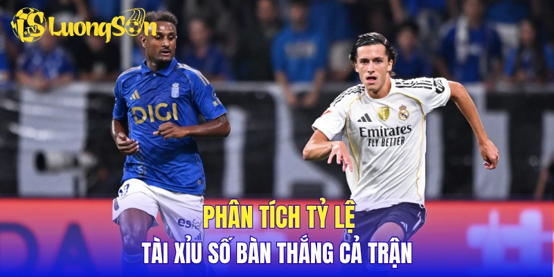 Phân tích tỷ lệ tài xỉu số bàn thắng cả trận 